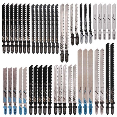 48pcs Jigsaw Blades, Contractor Assorted T Shank Jig Saw Blades Set, Multi-Pu...