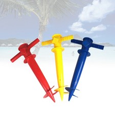 Outdoor Umbrella Base Beach Sand Anchor Parasol Ground Spike Holder