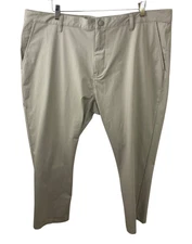 Rhone Commuter Pant Classic Slim Stretch Khaki Tan Mens 40x28 Performance