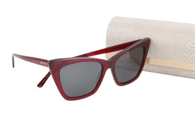 Jimmy Choo Lucine/S Femmes Soleil OS Foncé Œil de Chat Teinté Étui Boite RRP349 - Photo 1/4