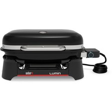 Barbecue électrique WEBER Electrique Lumin + plancha black