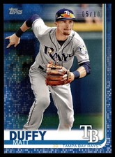 2019 Topps On-Demand Mini Blue #/10 #185 Matt Duffy Tampa Bay Rays