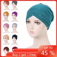 Muslim Women Hijab Hair Loss Bonnet Caps Beanie Turban Hat Arab Wrap Headscarf