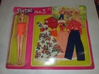 RARE 1976 Vintage Barbie Doll Plus 3 Fashions Playset NRFP 9953 Stacey Face