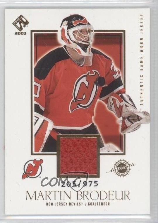 2002-03 Pacific Private Stock Reserve 205/975 Martin Brodeur #129 HOF 0f2