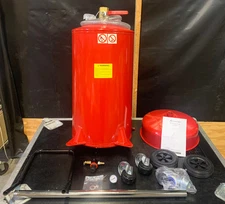 Arksen 20 Gallon Portable Air Operated Adjustable Oil Drain Tank (002-AU-20024)