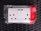 MK K2647WHI 13 AMP DOUBLE POLE SWITCHED SOCKET WITH NEON.