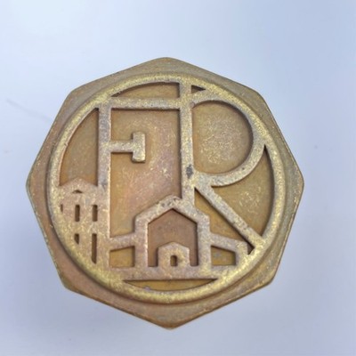 Vintage Frey Ranch Whiskey Bottle Stopper Top Brass