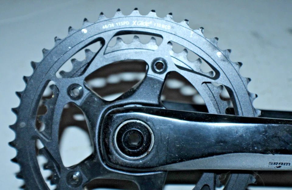 Двойная шатуна SRAM Rival для горного велосипеда черная BCD110 175 мм 46/36T ISIS быстрая доставка из США:) - Изображение 2 из 4