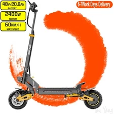 Electric Scooter with Dual Motor, Commuter Foldable, 2400W 20.8Ah Battery 38 mph