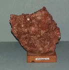 Aragonite crystal attached to a wooden base H = 8 cm.