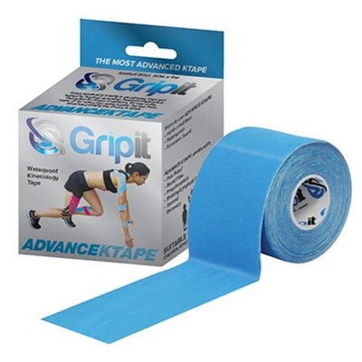 Gripit Advance Waterproof KTAPE, 2'' x 5.5 yds, Blue