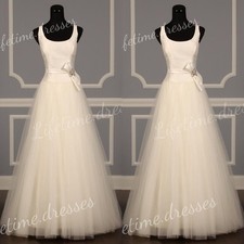 Victorian Wedding Dresses 1960s Sleeveless Vintage Tulle Summer Bridal Gowns