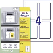 Avery-Zweckform 8001-20 Support Labels 120 x 80mm Polypropylene White