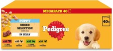 40 x 100g Pedigree Puppy Wet Dog Food Pouches Mixed Selection in Jelly 4.17 per kilo