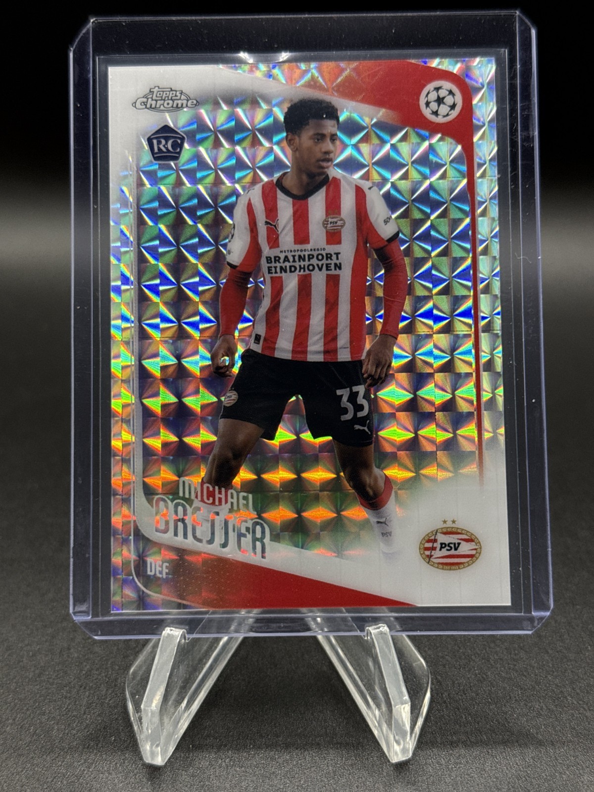 2025-26 Topps Chrome UCC Michael Bresser Geometric Refractor RC #146