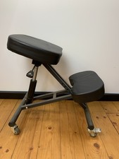 Ergonomic Kneeling Chair Adjustable Stool with Padded Seat for Home Office Black