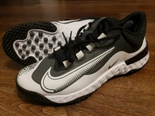 Size 9.5 Nike Alpha Huarache Elite 4 Turf Shoes Softball FD2746-002 Women's