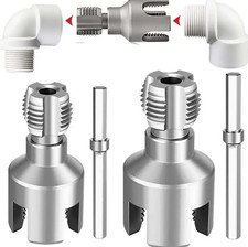 1SET PVC Pipe Thread Cutting Tool Drill Compa...