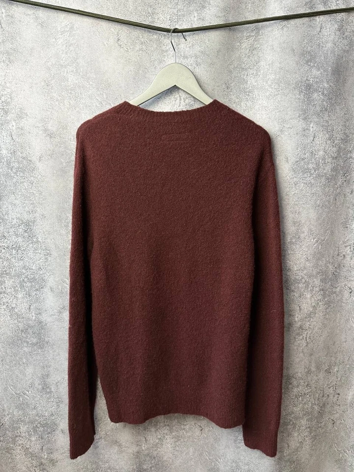 ALLSAINTS Hawk Crew Wool Sweater Oversized Men's Size Small - Image 3 of 4
