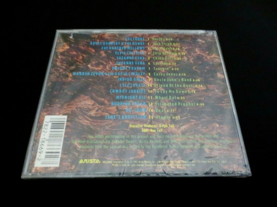 Grateful Dead Deadicated CD 1991 Jerry Garcia Bob Weir Songs Covered by Artists - Imagem 3 de 4