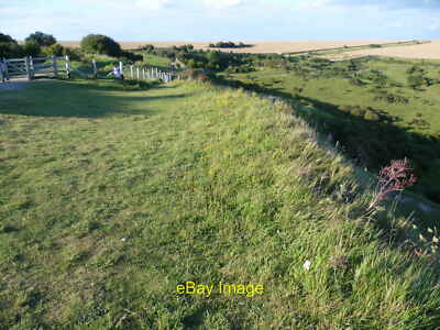 Photo 12x8 Saxon Shore Way above Langdon Hole Langdon Hole to the right he c2011