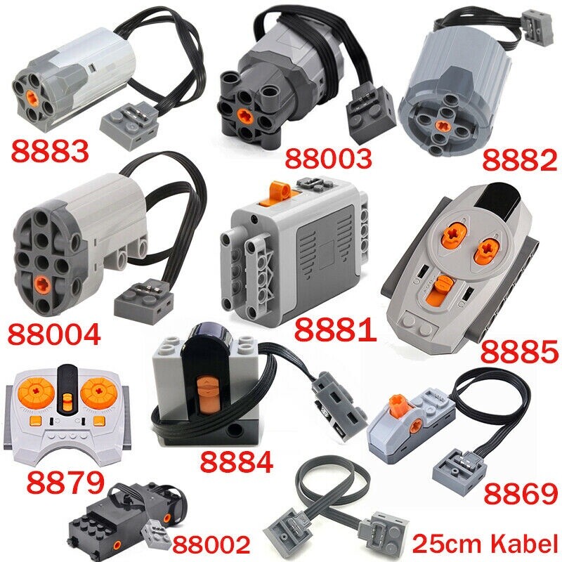 For Lego Technic Power Functions Servo Steering Motor Battery Box 88004 88003
