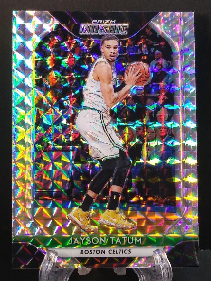 2018-19 Panini Prizm Basketball #39 Jayson Tatum Mosaic Prizm 2nd Yr. Celtics  - Image 3 of 4