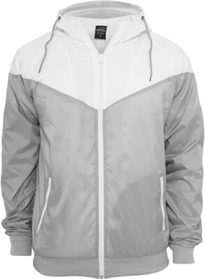 Urban Classics Arrow Windrunner TB148 grau/weiß 3XL