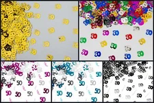 Tabletop Confetti 50th Birthday Anniversary Table Scatter Glitz Party Decoration