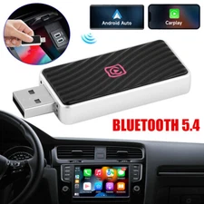 Mini Wireless CarPlay Adapter for Apple Low Latency Converts Wired Plug & Play #