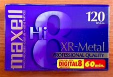Maxell XR-Metal 120 Hi-8 Videocassette For Hi-8, Digital8, DTRS