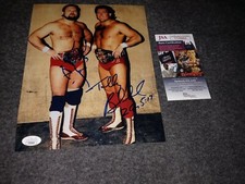 Brain Busters Signed 8x10 Jsa Arn Anderson And Tully Blanchard Wcw Nwa Awa Wwf