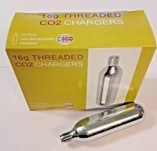 30 -  16g CO2 threaded cartridges pro grade C02 Mr. Fizz soda 16 gram keg HVAC 