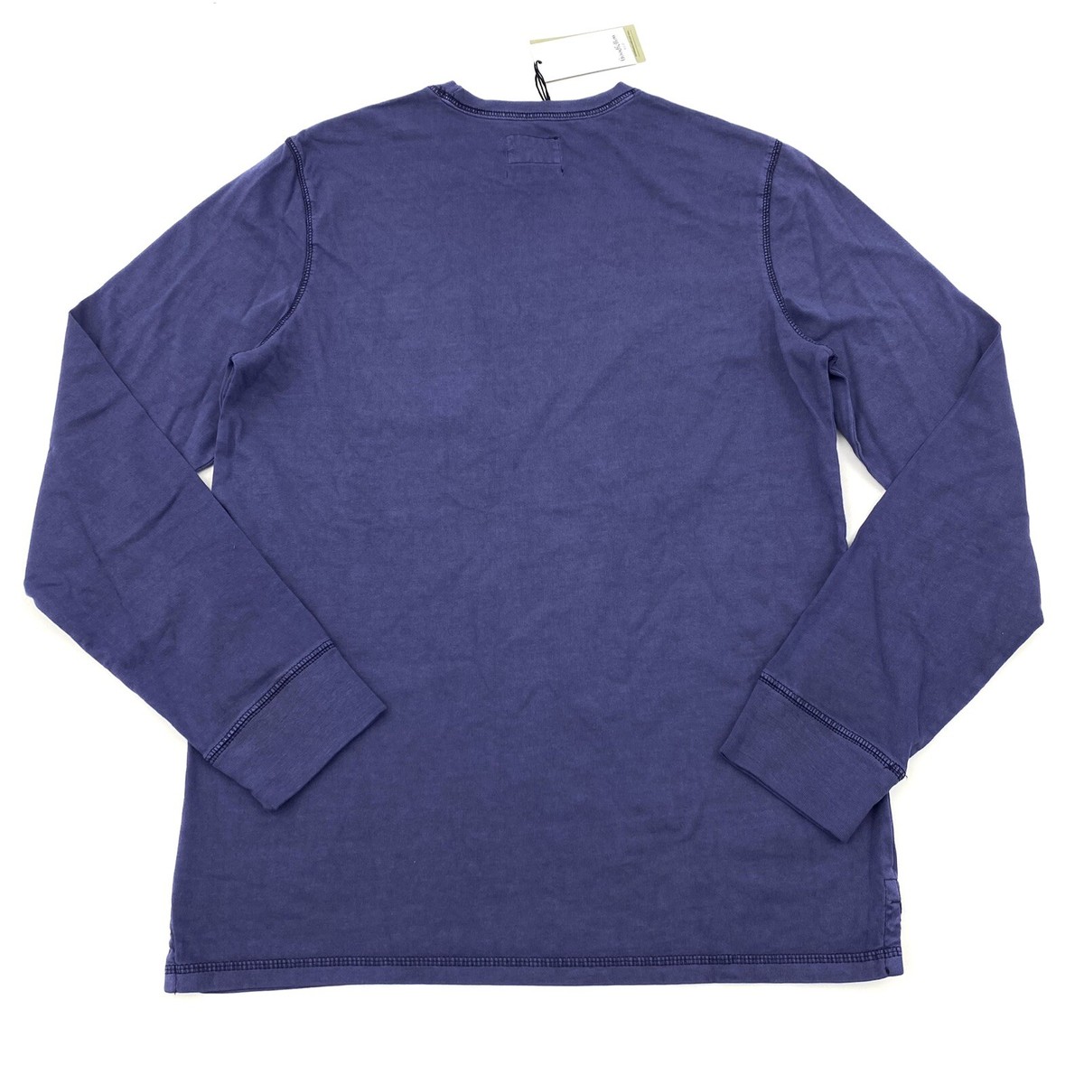 Goodfellow \u0026 Co. Mens Size M Long Sleeve Garment Dyed Pocket T-Shirt Blue |  eBay