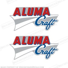 Fits Alumacraft Boat Logo Decals - Style 2 (Set of 2)