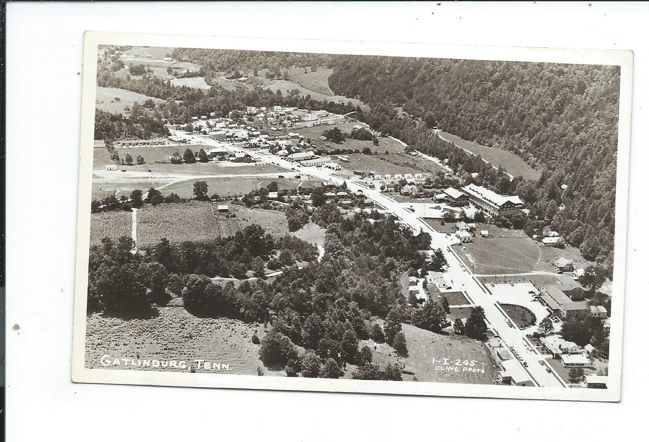 Real Photo Postcard Post Card Gatlinburg Tennessee Tenn Tn Birds Eye View eBay