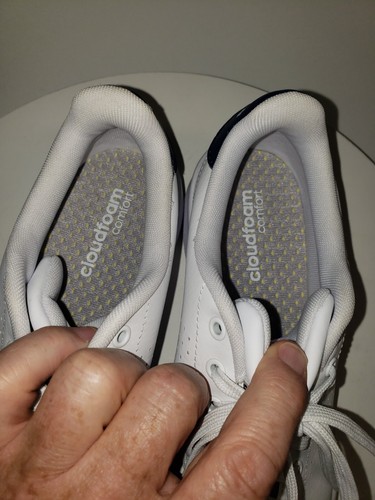 Adidas Sneaker Herren 8 Cloudfoam Advantage F36423 weiß mit dunkelblau - Bild 4 von 12
