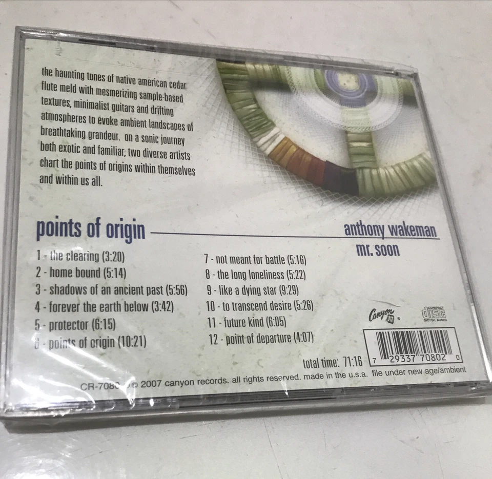 Brand New Sealed CD Anthony Wakeman & Mr. Soon: Points Of Origin~Ships Same Day~ - Image 4 of 4