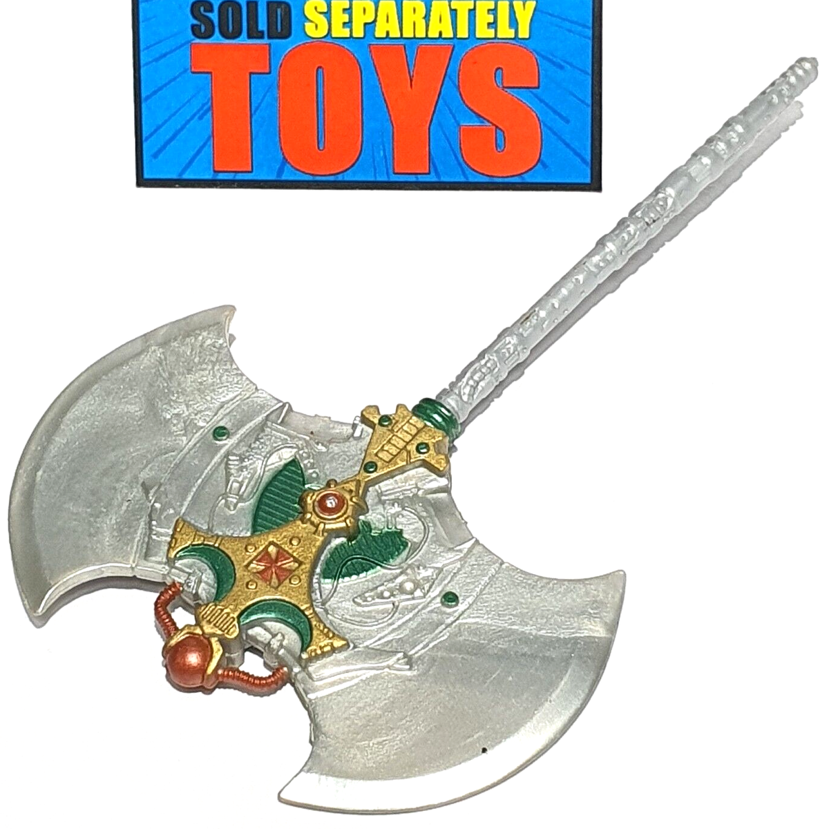 MOTU 200x He Man BATTLE AXE ax Master of the Universe gray weapon
