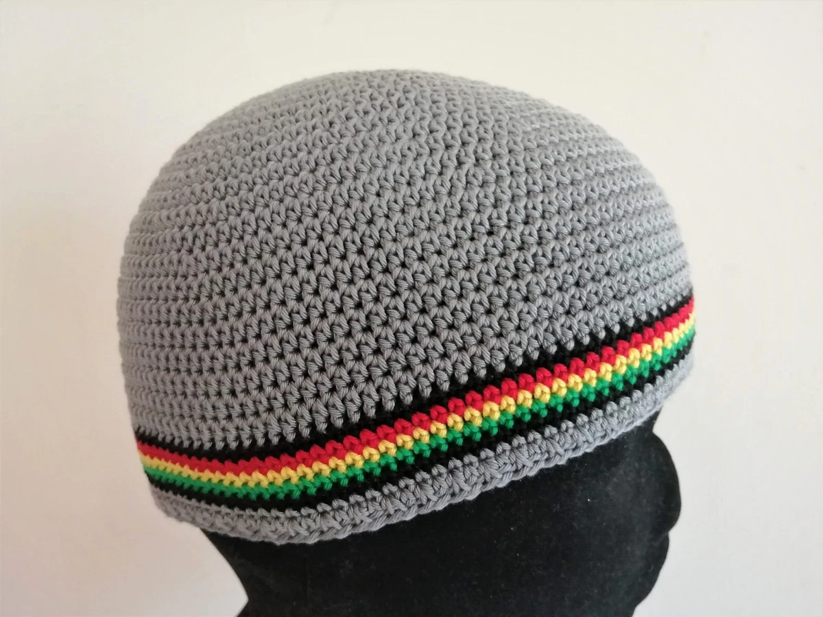 Berretto Lungo In Lana Acrilica Jaica Rasta Per Uomo E Donna – Nero, Taglia Unica, Modello Tubolare