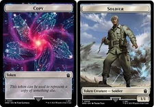 10 Token Cards - COPY / SOLDIER - Universes Beyond: Doctor Who - Magic MTG FTG