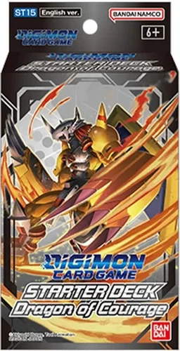 BANDAI DIGIMON DRAGON OF COURAGE STARTER DECK (ST-15) FACTORY SEALED NEW