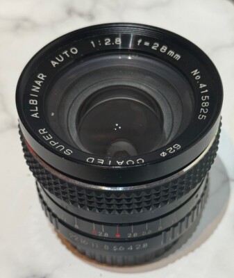 Coated Super Albinar Auto Zoom Lens F=28mm 1:2.8 N0. 415825