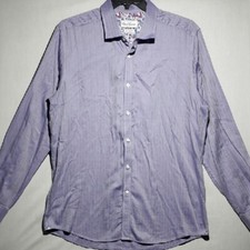 Robert Graham Tailored Fit 100 Cotton Long Sleeve Button-down Herringbone 18