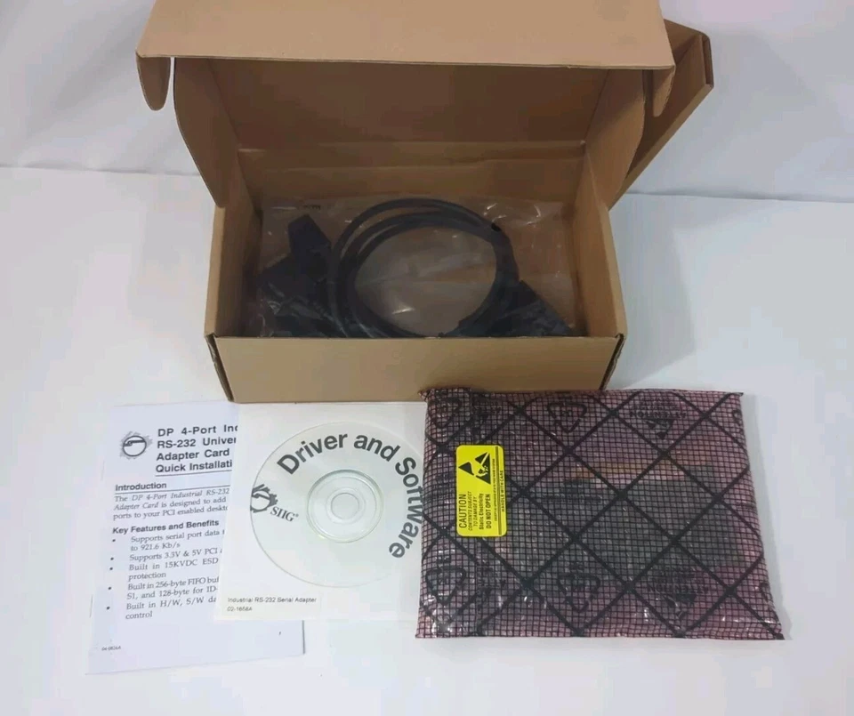 SIIG RS-232 Universal PCI Adapter Card New In Box  - Image 2 of 2