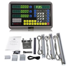 Precision 1μm Linear Scale DRO 3 Axis Digital Readout Glass Encoder Lathe Mill