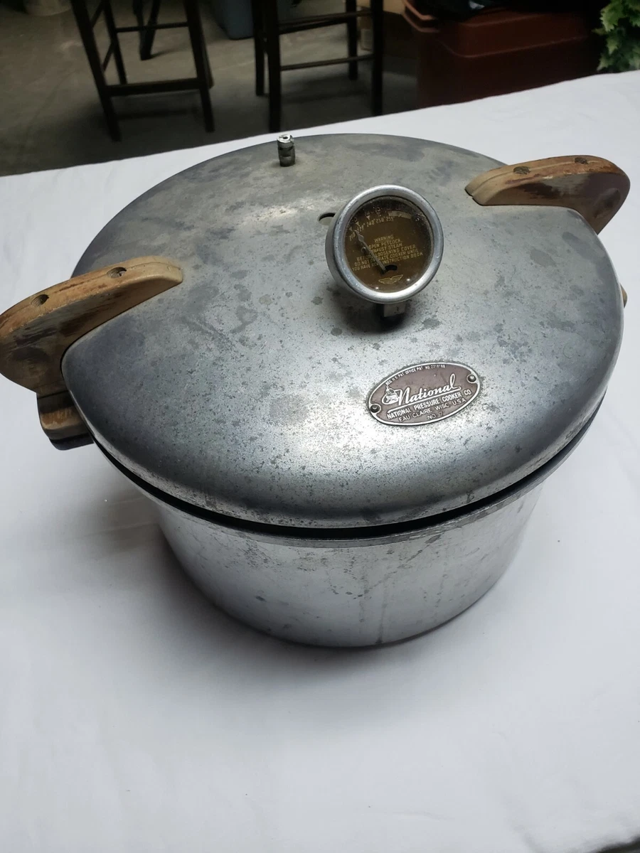 Clean* Vintage National Pressure Canner Cooker 16-Qt No7 W/Accessories &  Manual