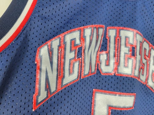Jason Kidd #5 New Jersey Nets Nike Team NBA Basketball Jersey Youth Size M + 2 - Picture 6 of 11