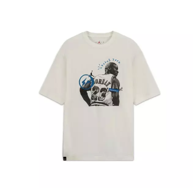 Jordan x Travis Scott x Fragment T-Shirt Sail DJ0619-133 | eBay